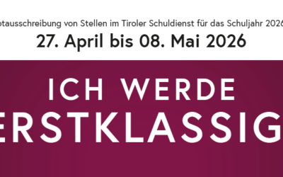 Bildungsdirektion Tirol – Hauptausschreibung Lehrkräfte