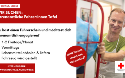 Das Rote Kreuz Bezirksstelle Schwaz sucht dringend Fahrer